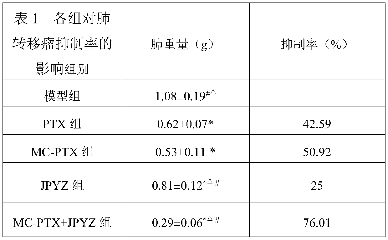 Pharmaceutical composition for improving curative effect of paclitaxel rhythm chemotherapy in treatment of gastric cancer metastasis and preparation method and application thereof