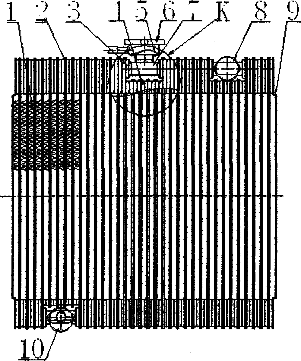 Lamination type radiator for vehicle