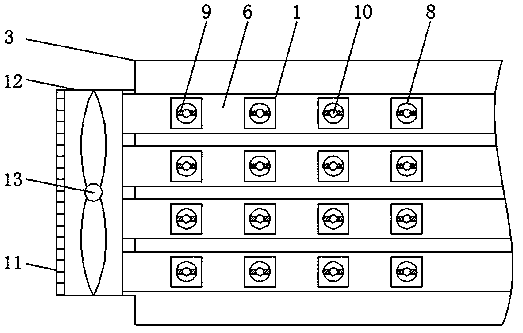 Keyboard key structure and keyboard with blowing and dust removing functions