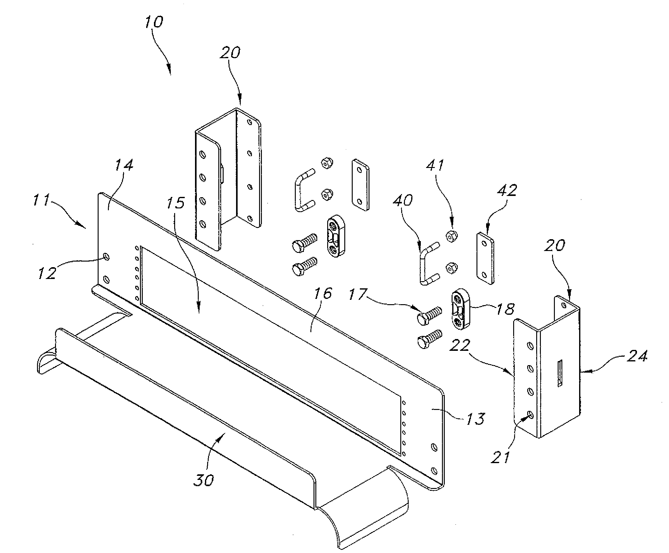 Cable pathway patch panel rack