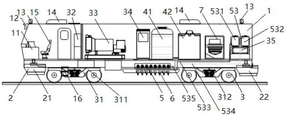 Abrasive water jet grinding system and method based on multi-axis driving control