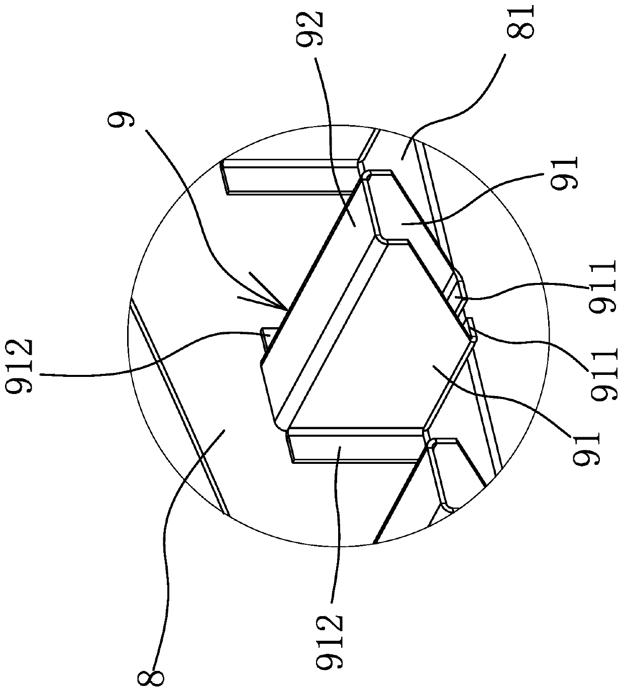 A parking rack for a three-dimensional parking garage