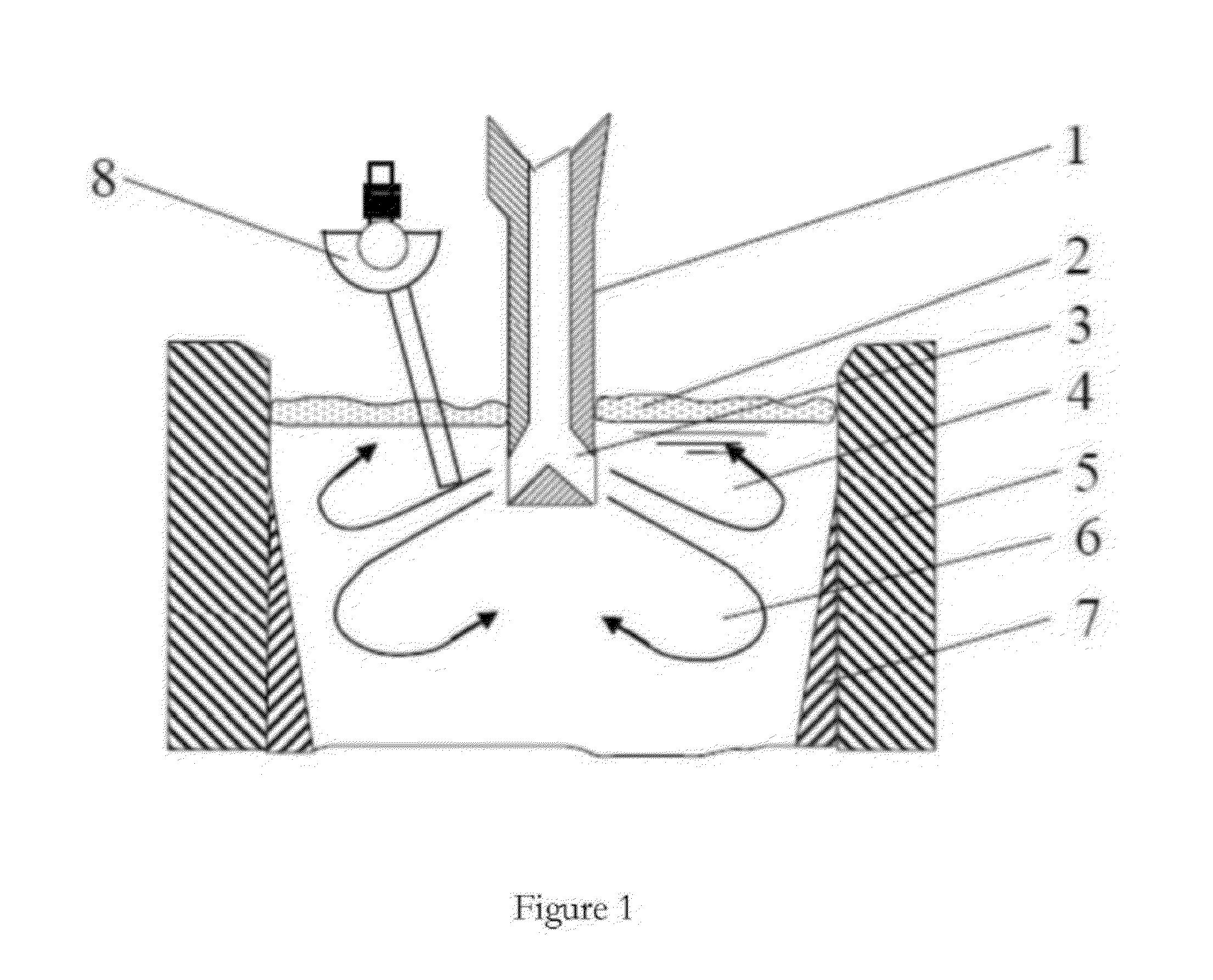 Device and method for measuring flow rate of steel melt near the surface thereof