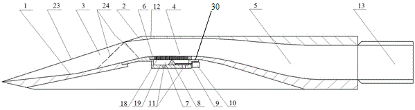 Aircraft supersonic air inlet channel with variable deflation system