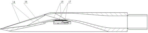 Aircraft supersonic air inlet channel with variable deflation system