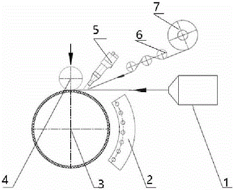 Continuous fiber reinforced thermoplastic composite tube and forming method thereof