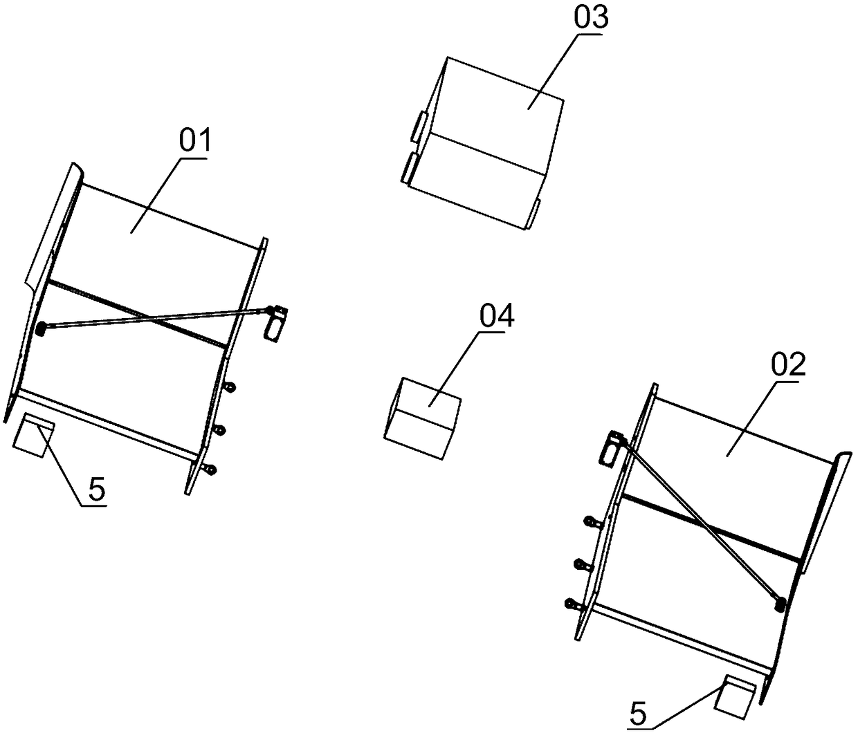 A formula car, aerodynamic package and follower wings