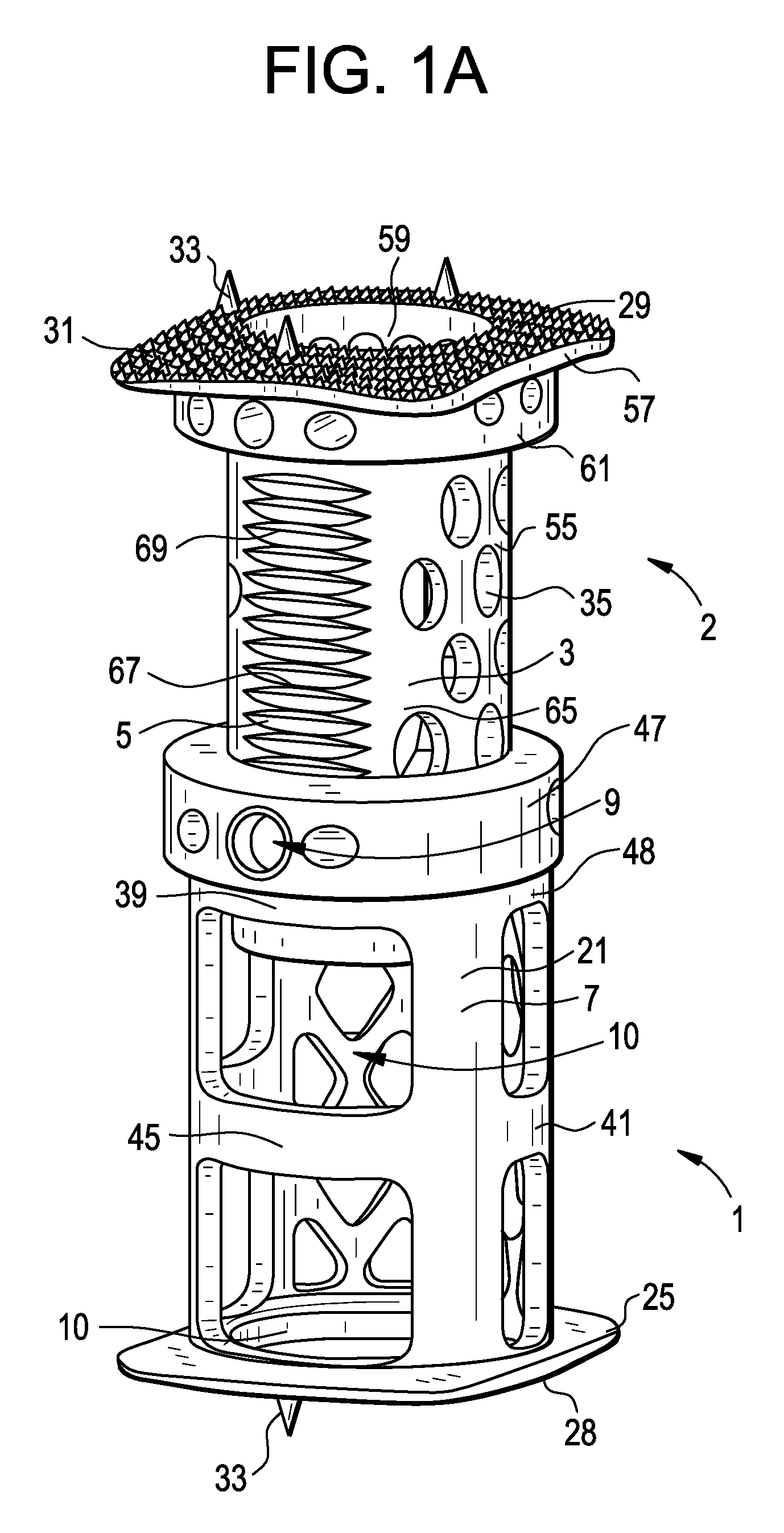 Instruments for expandable corpectomy spinal fusion cage