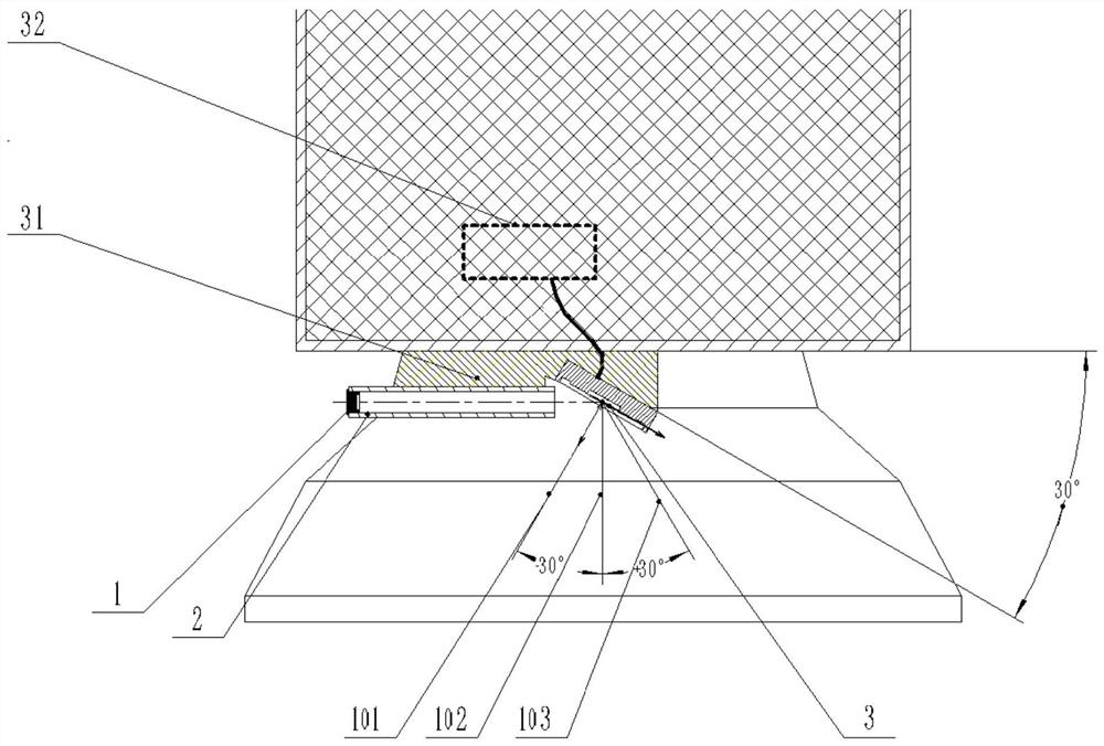 MEMS one-dimensional laser radar and digital camera surveying and mapping device and method