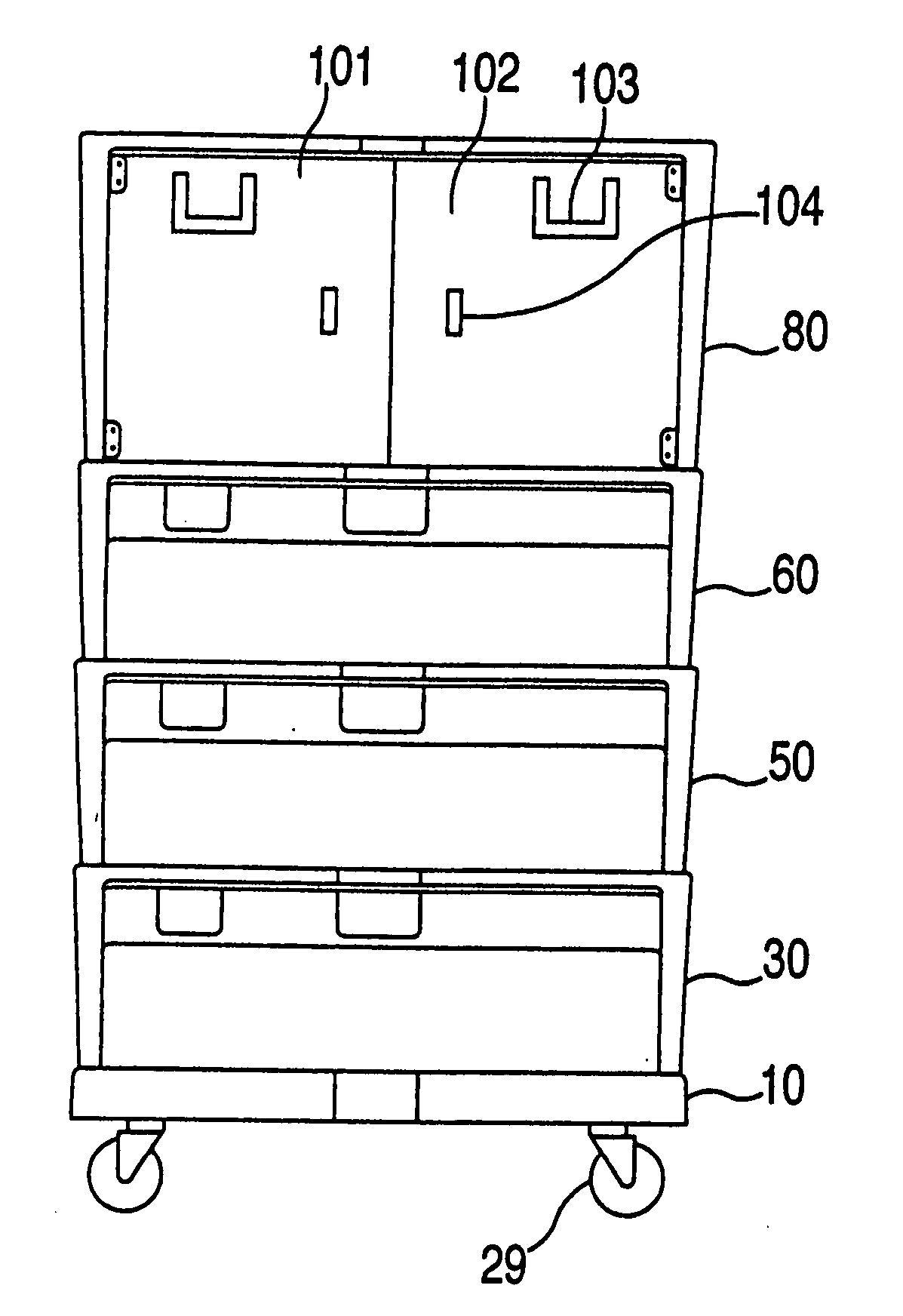 Moving cart assemblies