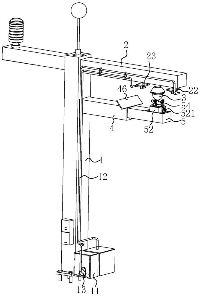 Water and soil conservation on-line monitoring device and monitoring method