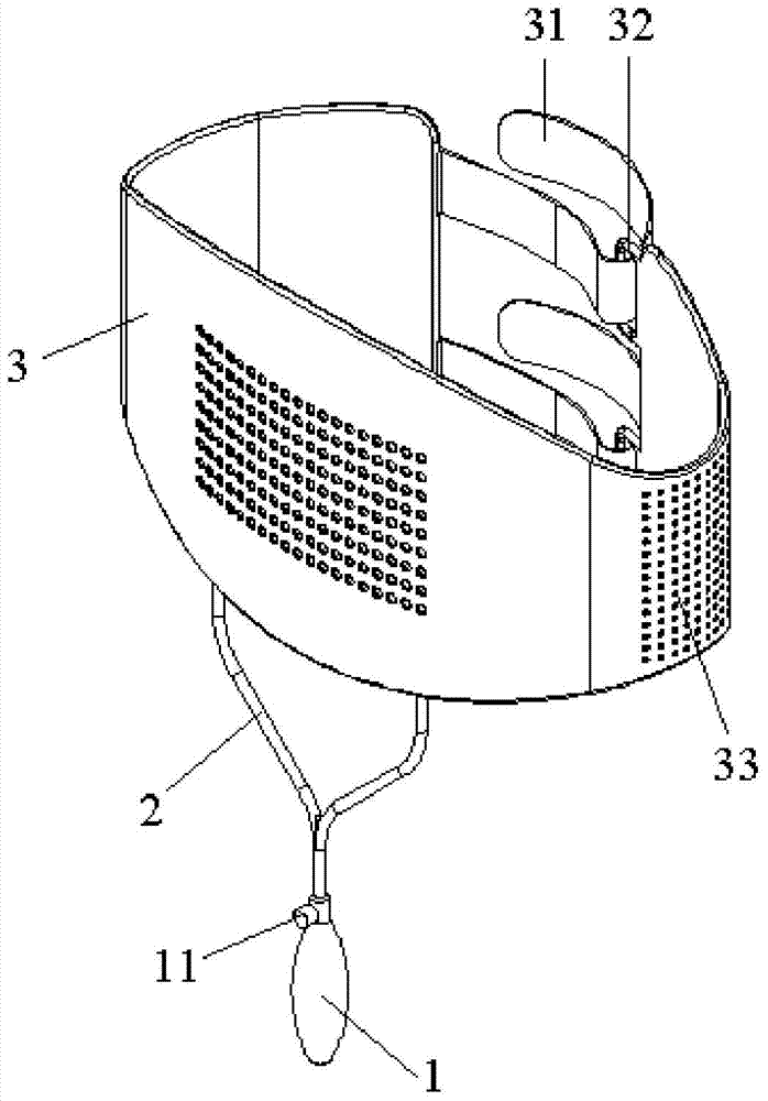 A corset for auxiliary use in stereotaxic radiotherapy