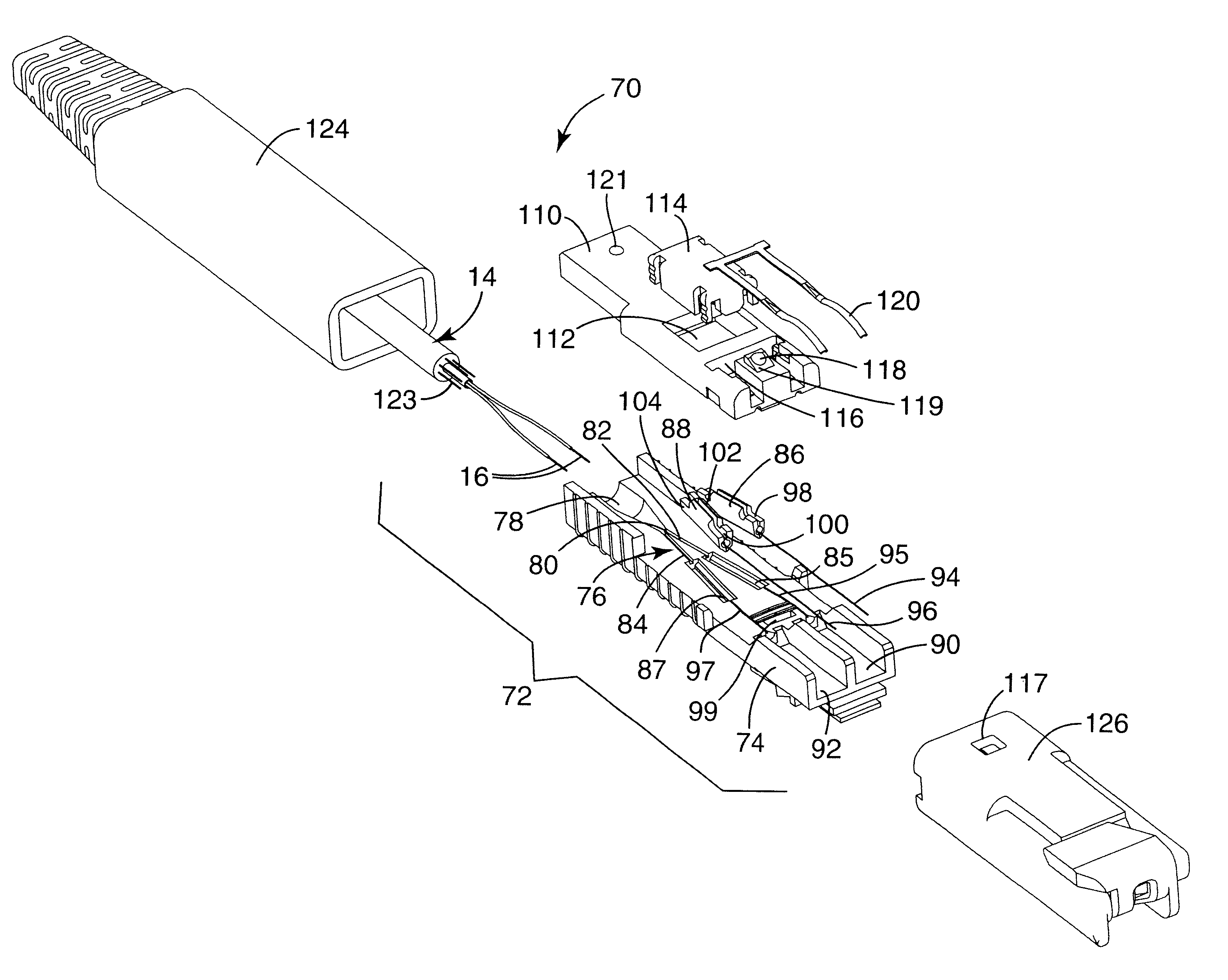 Optical fiber plug