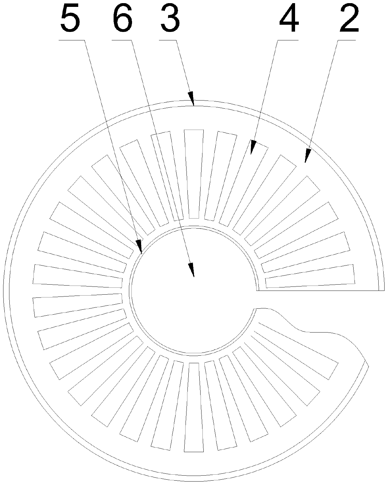 Concentrating device for micro-fine-particle weak magnetic minerals