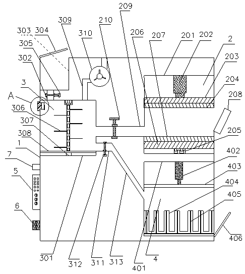 Residual tea processing device and method