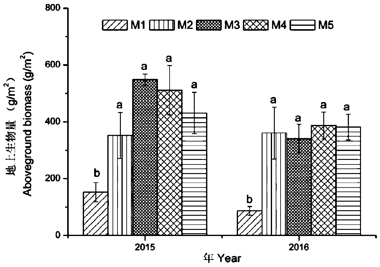 Method for planting oats and peas in different mixed sowing ratios