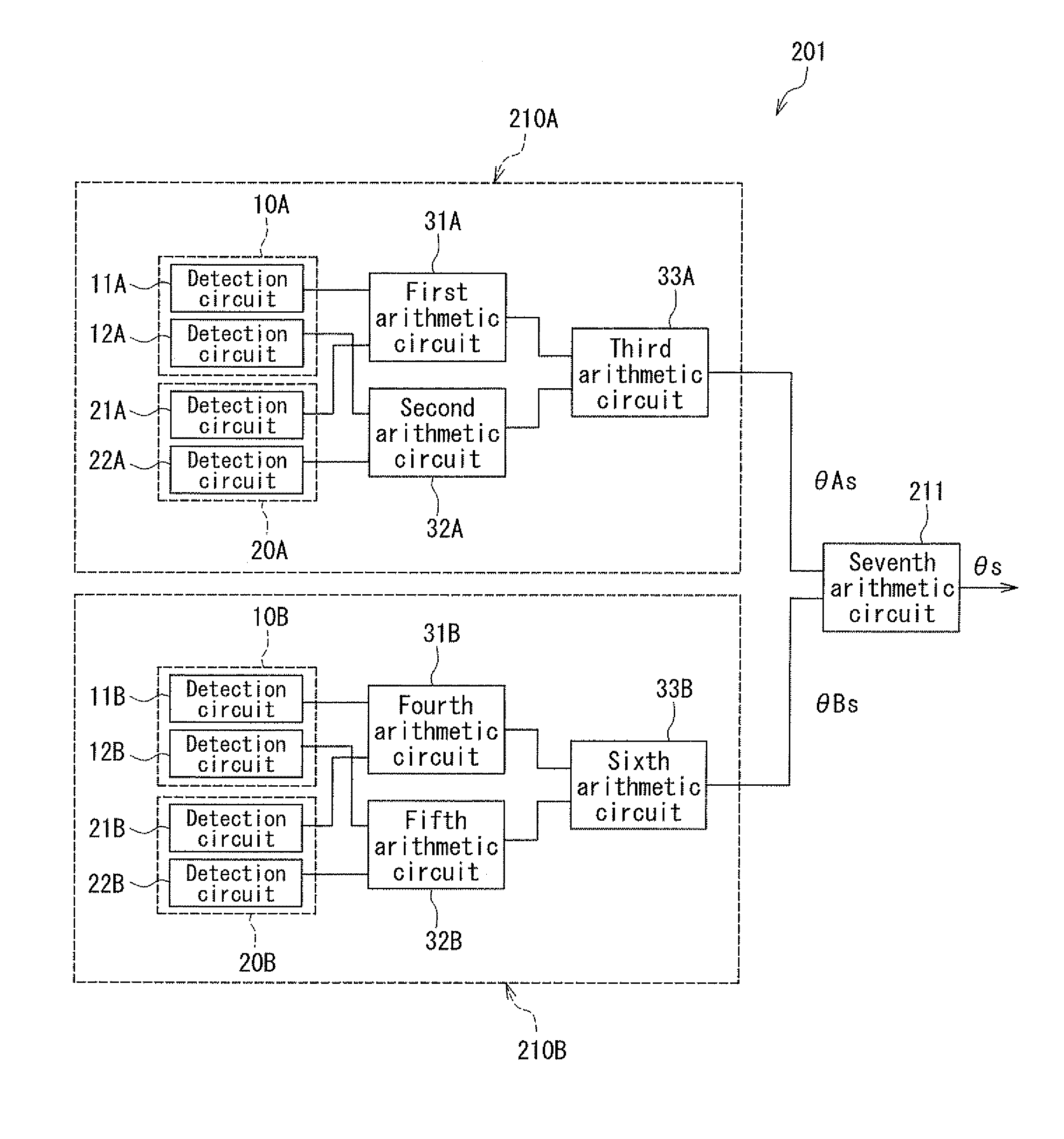 Rotating field sensor