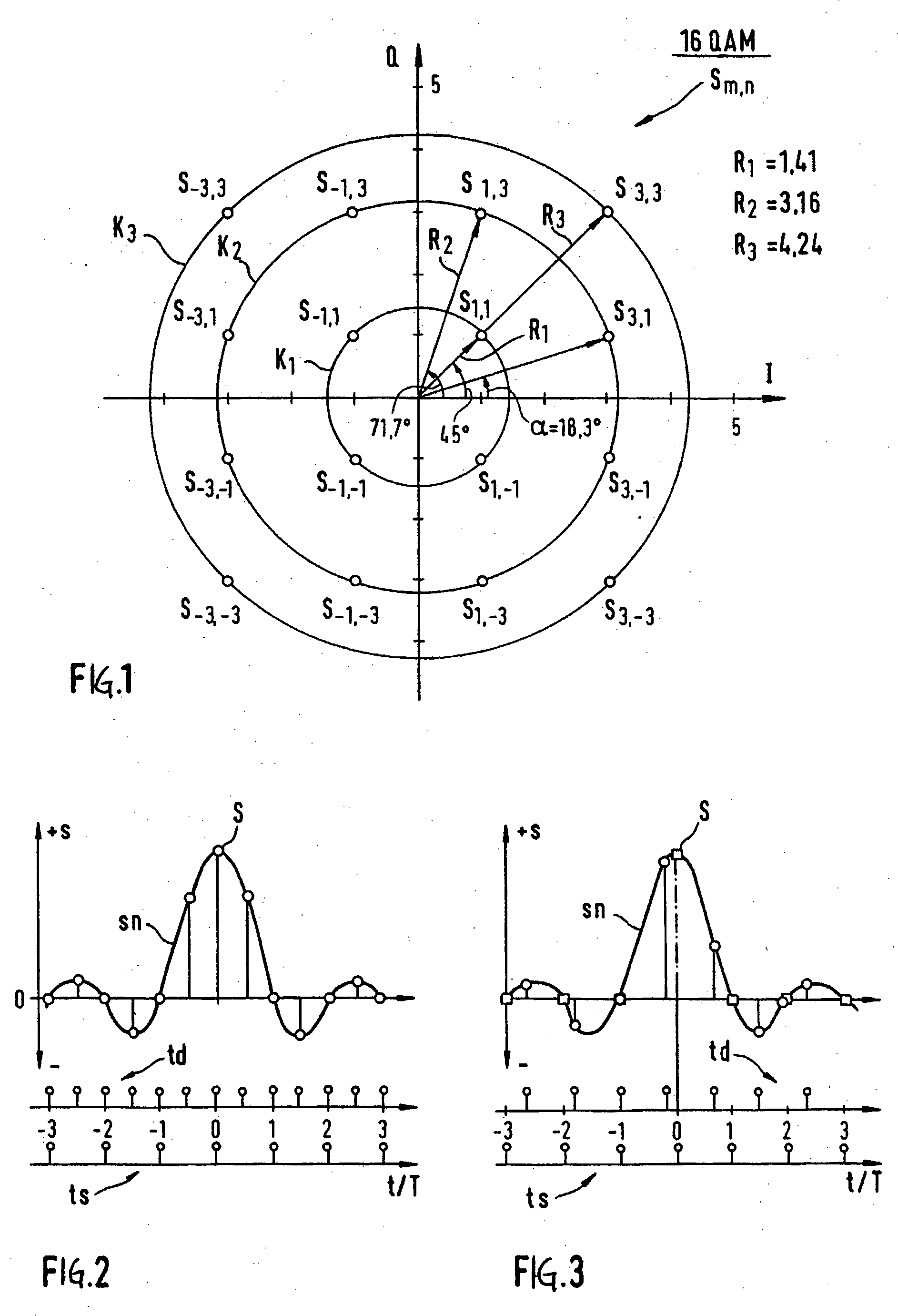 Method and circuit for generating an auxiliary symbol for adjusting a maq demodulator