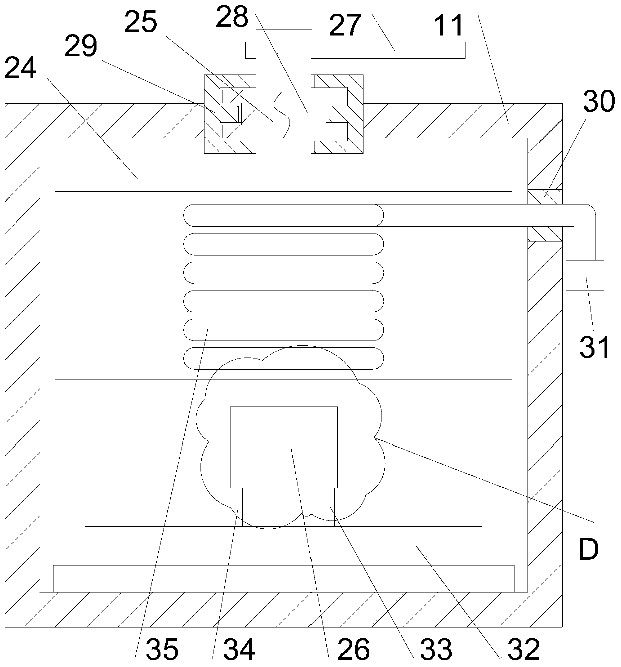 Transformer oil paper humidified insulation drying device based on low-frequency current heating method