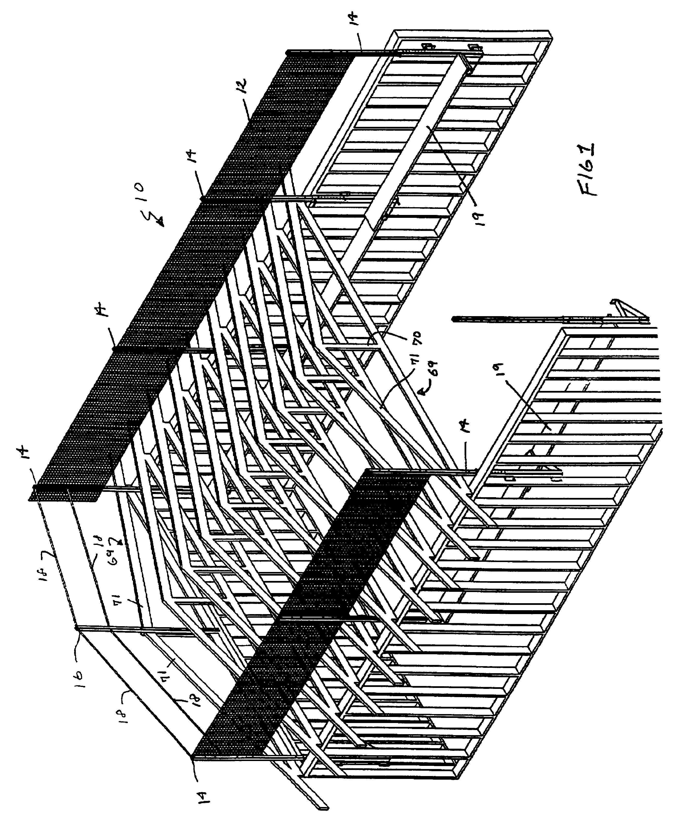 Rooftop fall arrester with working platform