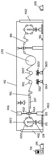 Secondary vacuum coating equipment for thickening metalized thin film