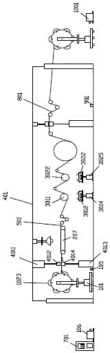 Secondary vacuum coating equipment for thickening metalized thin film