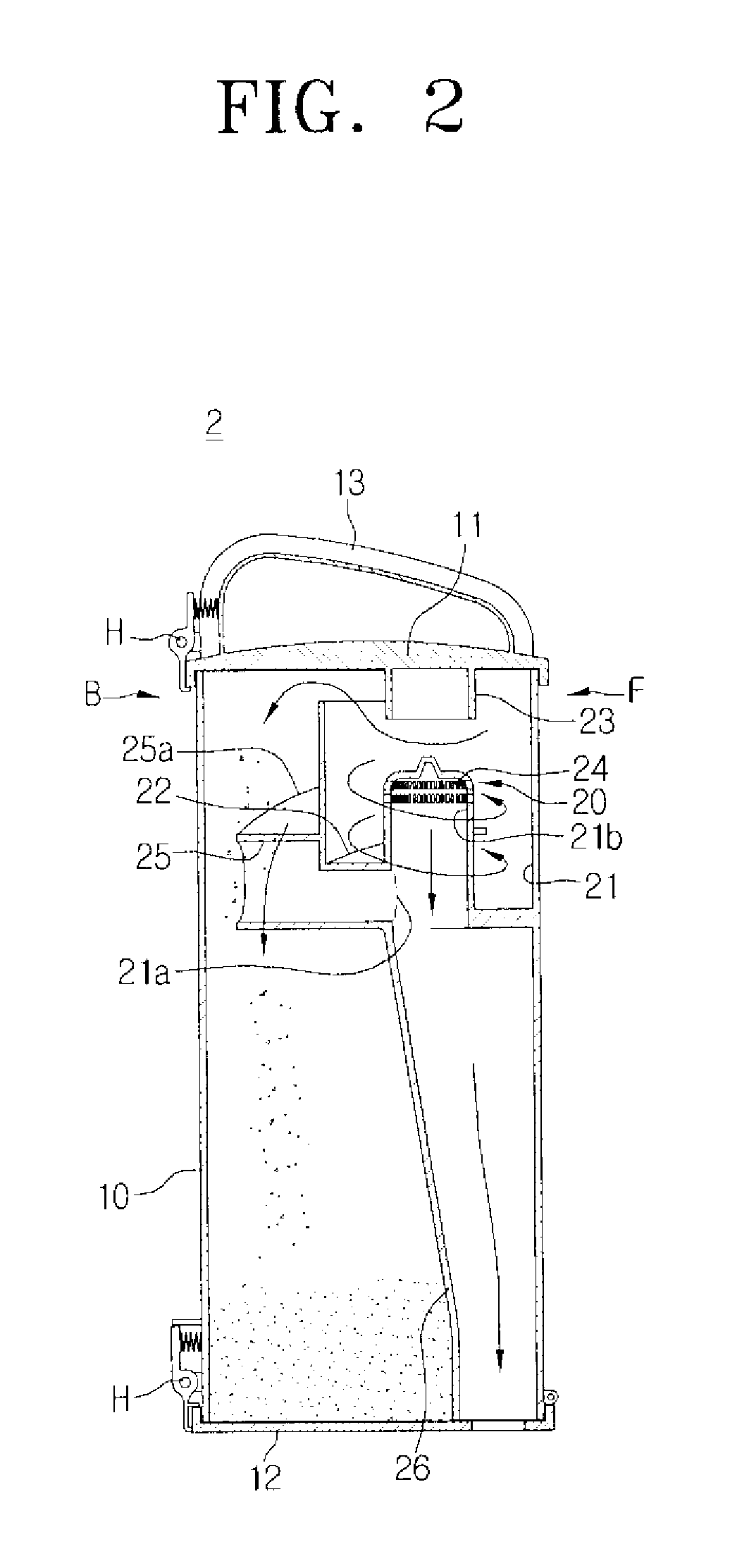 Dust separating apparatus for vacuum cleaner