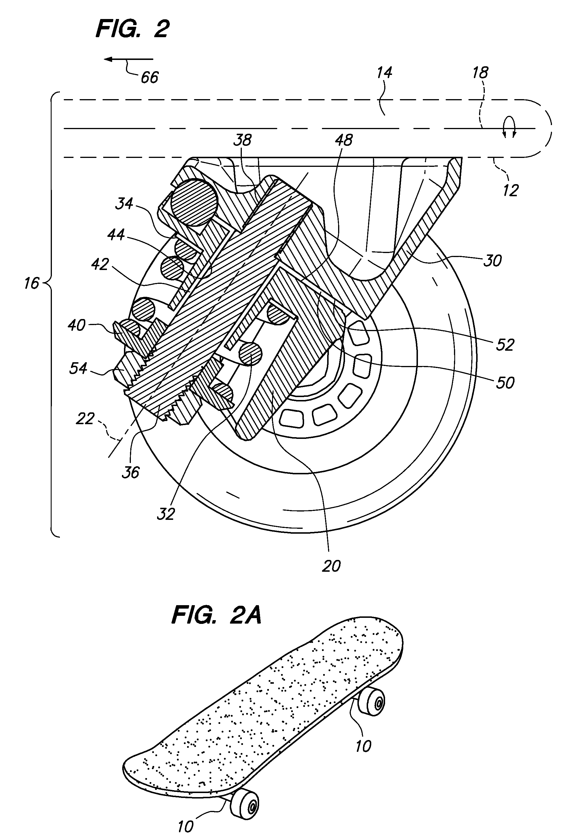 Three wheeled scooter with rear skate truck and fixed front wheel