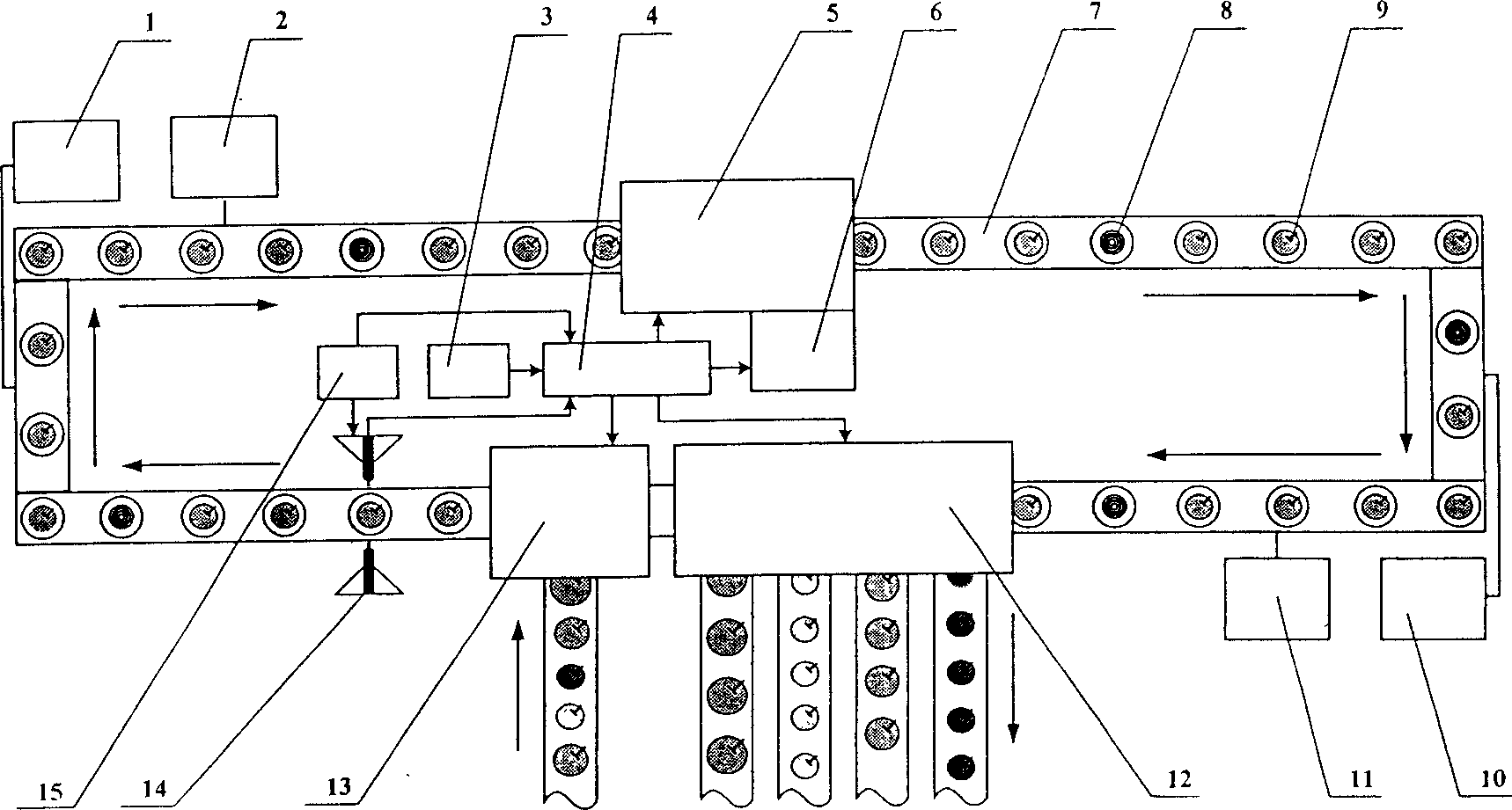 Method and apparatus for non-destructive testing of fruit internal quality based on optical properties