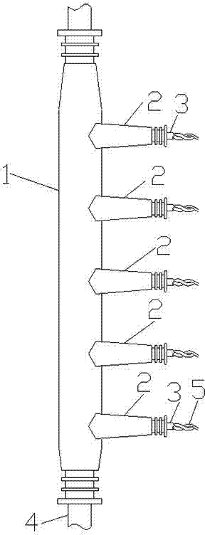 Waterproof joint of carbon fiber heating cables