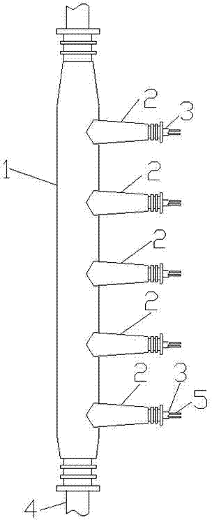 Waterproof joint of carbon fiber heating cables