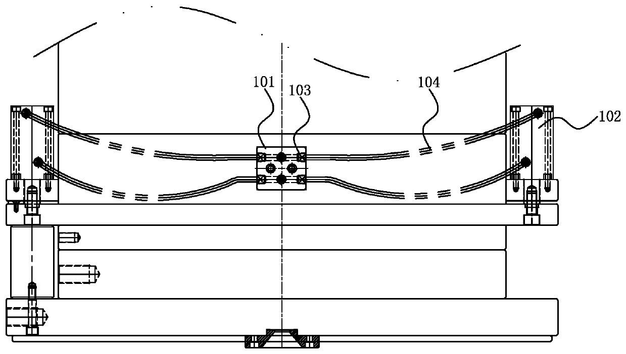 Hydraulic ejection structure of plastic mold