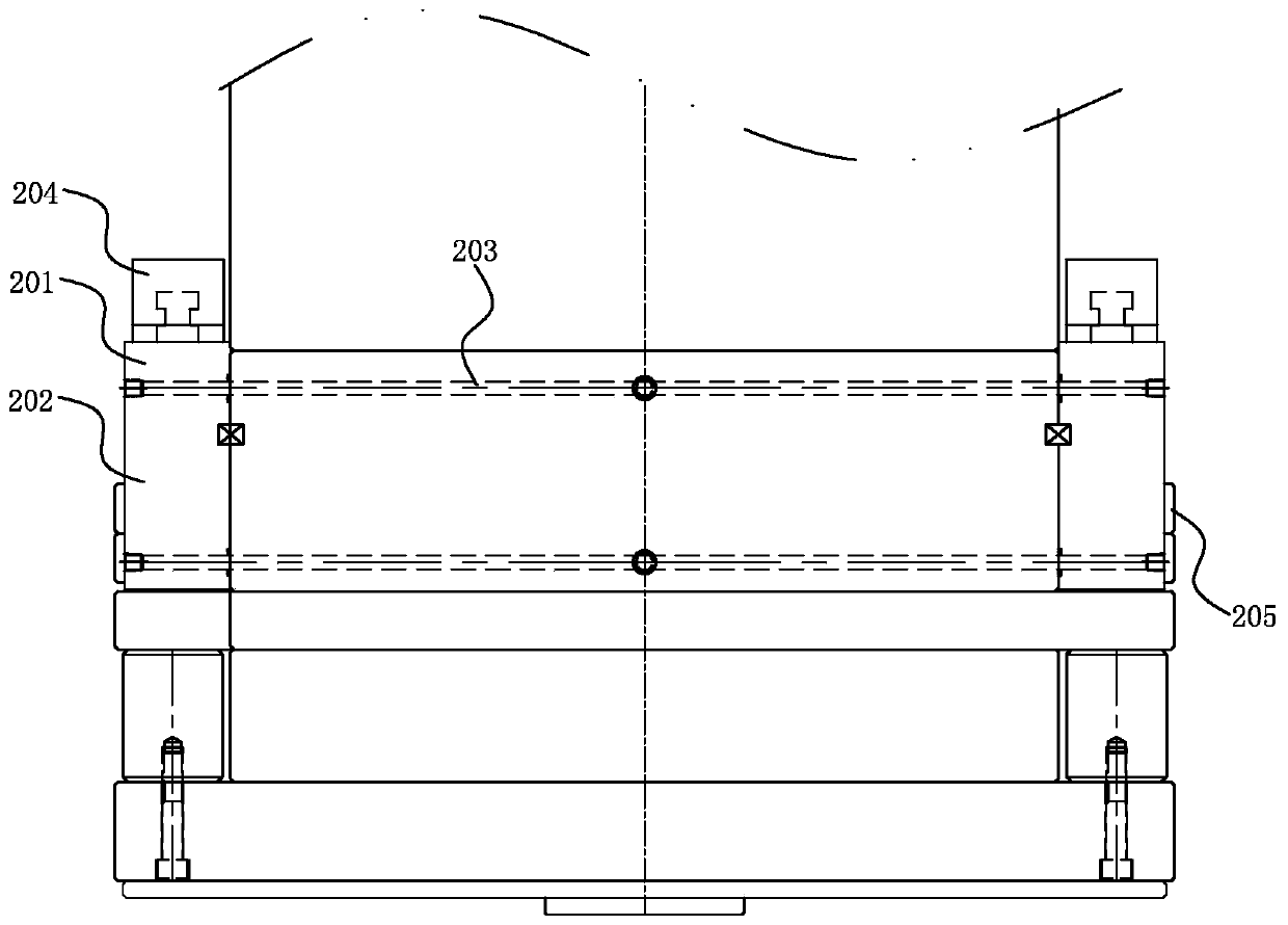 Hydraulic ejection structure of plastic mold