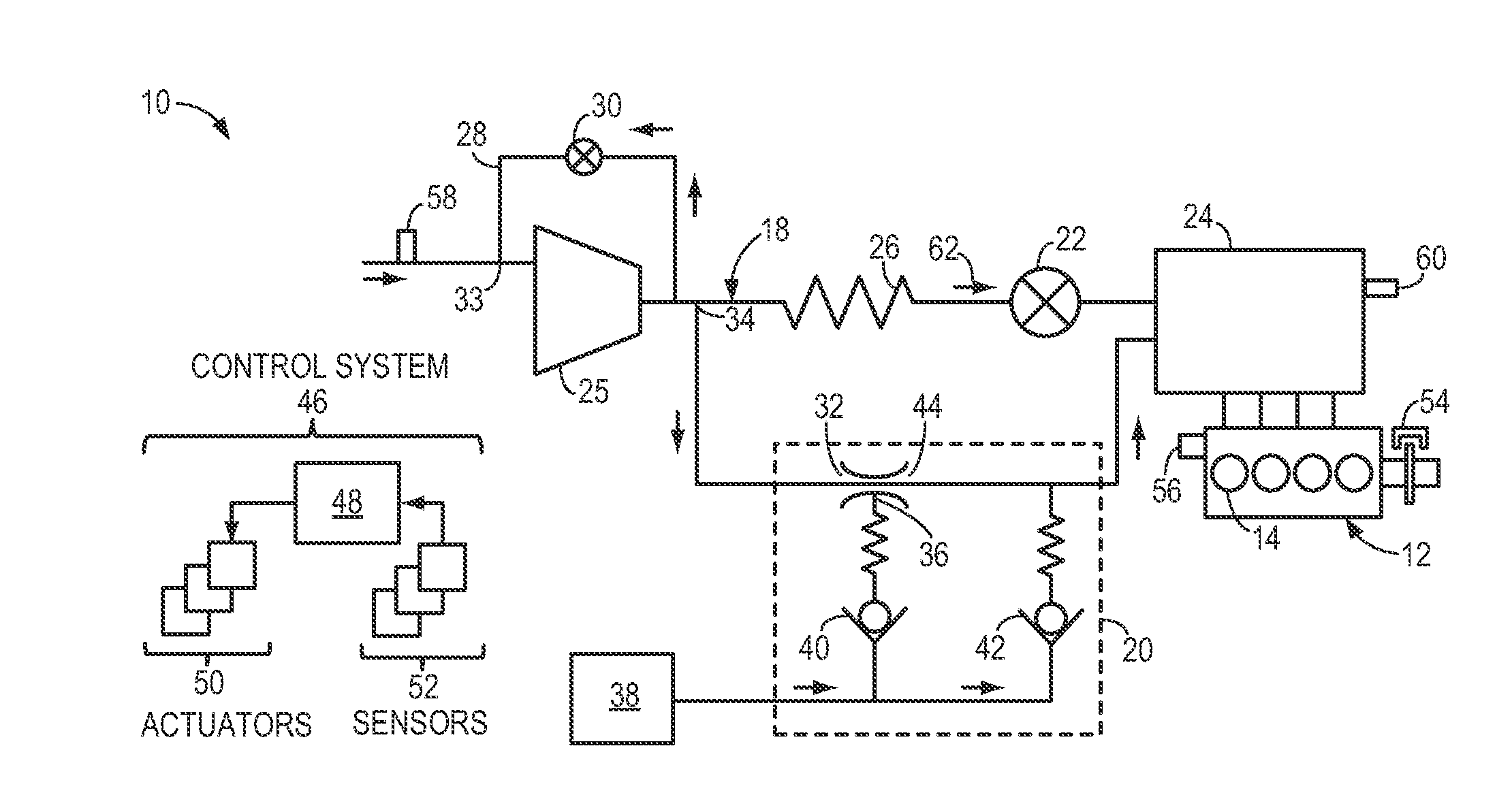 Intake system including vacuum aspirator