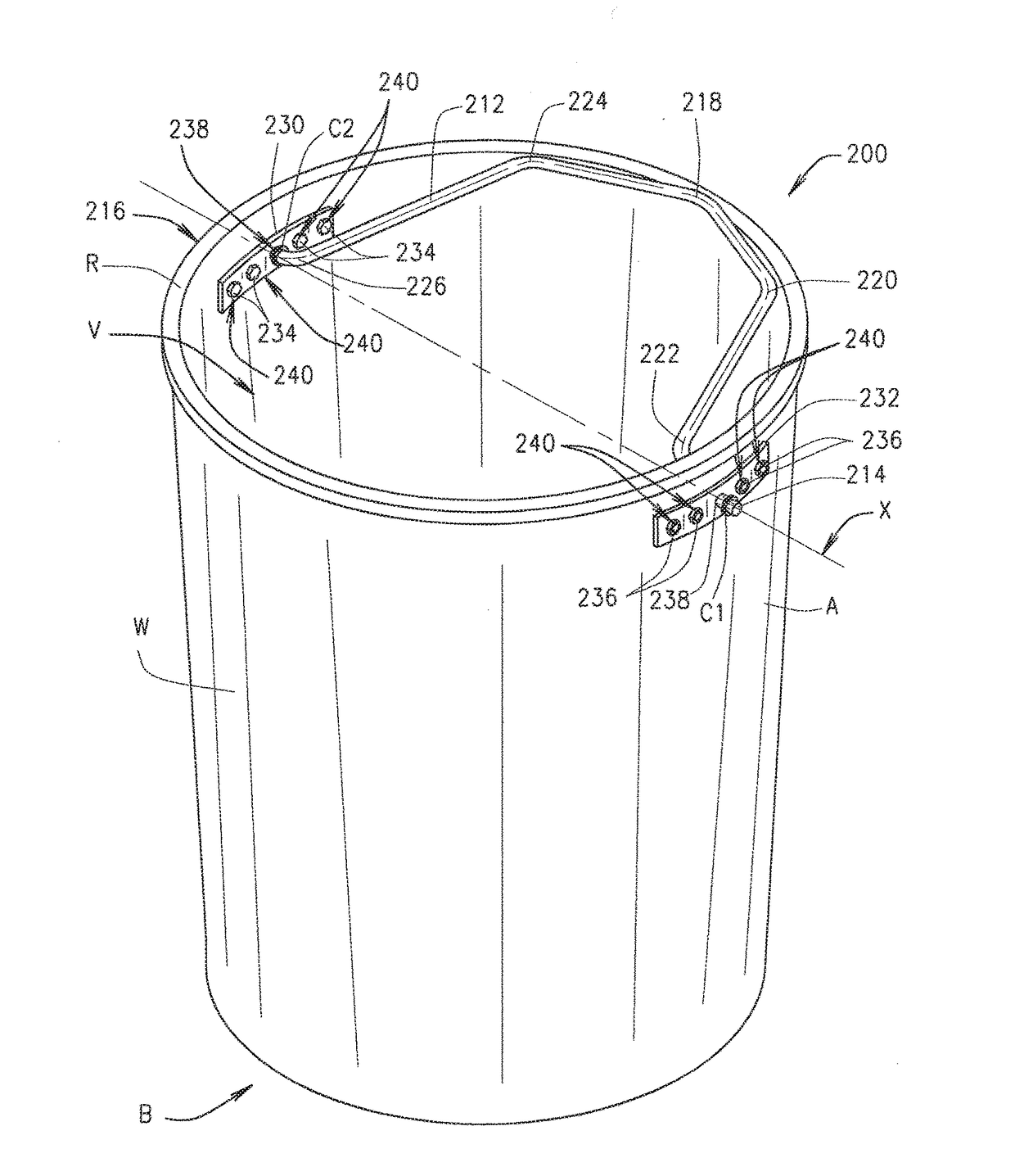 Bucket handle assembly