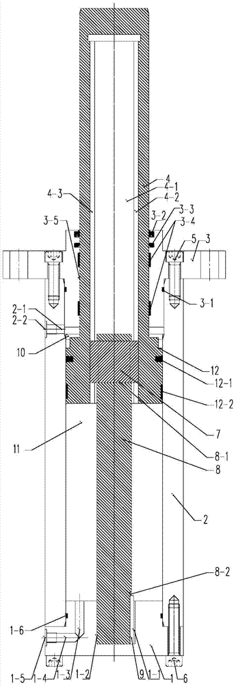 A built-in guide cylinder