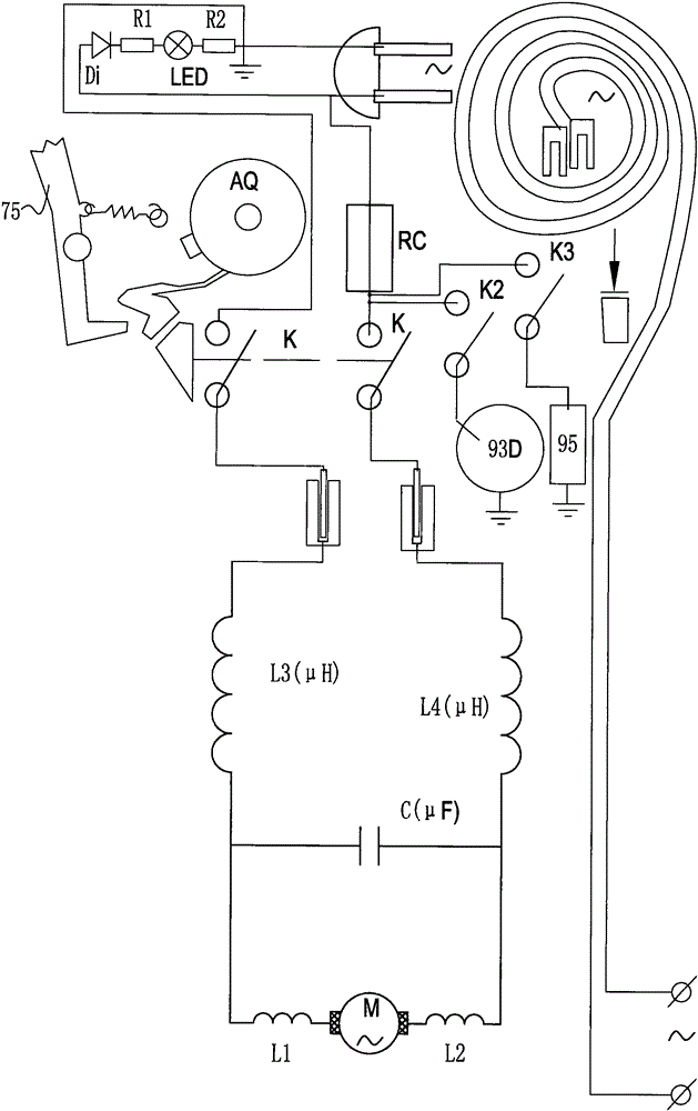 Lawn mower with grass blocking pulling device and grass shatter prevention device controlled by remote stay cord