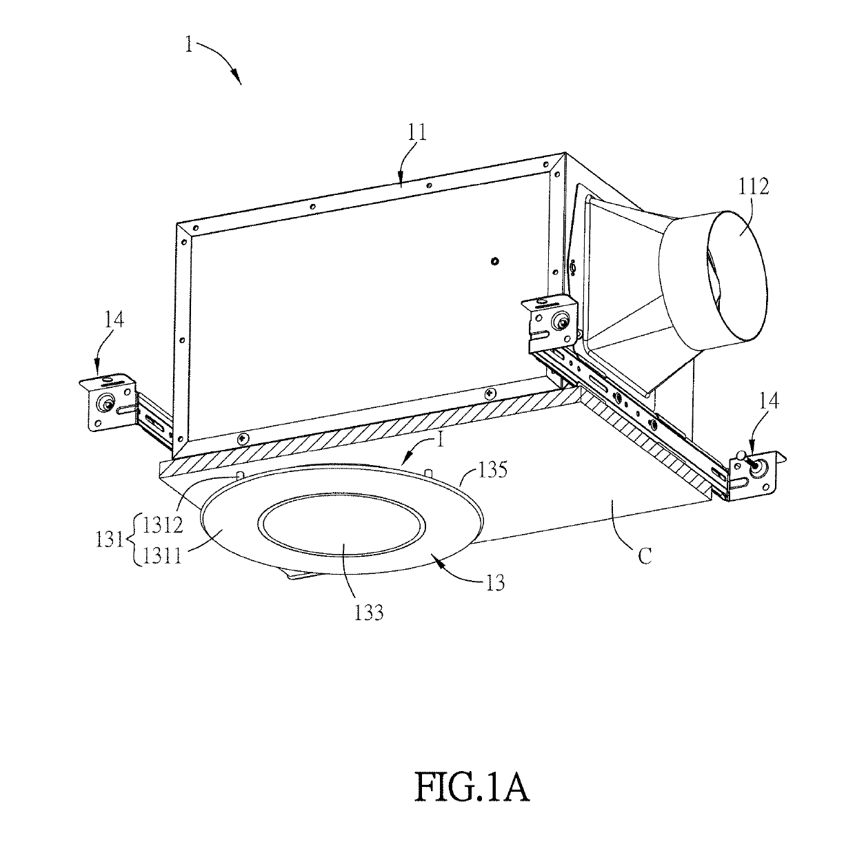 Ventilation system and ventilation fan with lamp