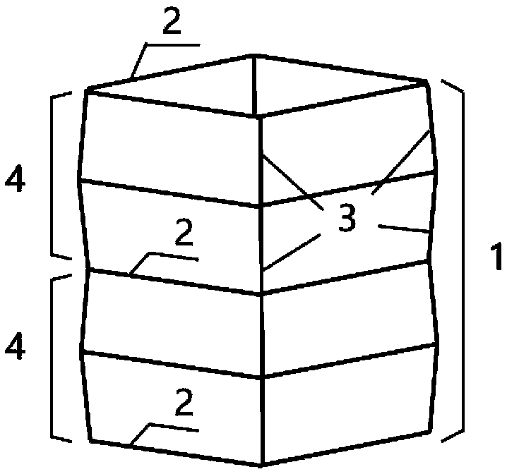 Collision energy absorbing box based on paper cutting pattern design