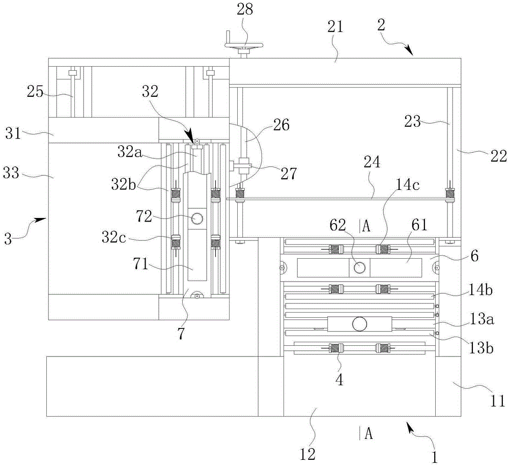 Combined automatic v-cutting machine for circuit board processing