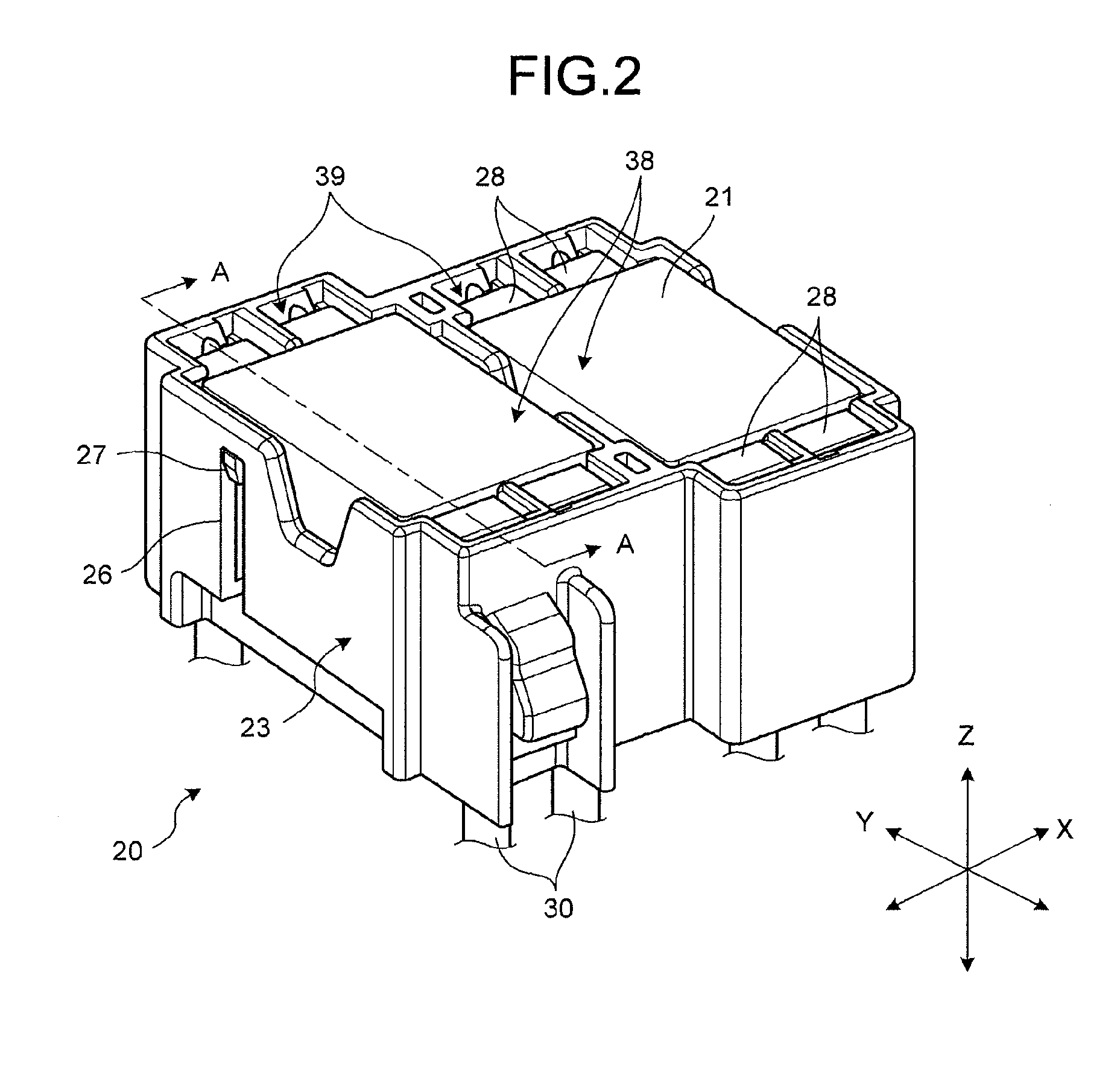 Electronic component assembly structure and electrical junction box