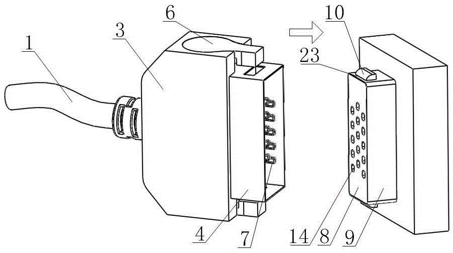 A connector with reduced plugging force and easy plugging