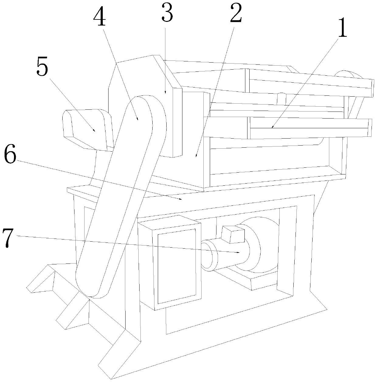 Fluff pulp production equipment of needle leaved wood extract used for inner pad core layer of sanitary towel