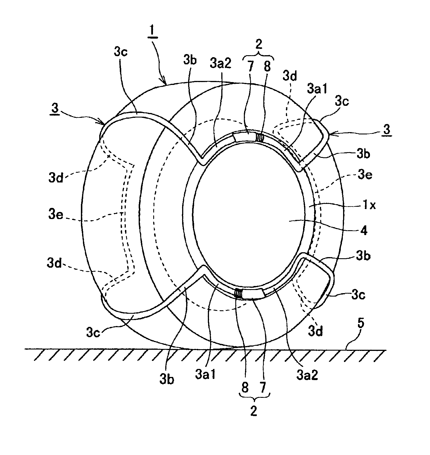 Slip-preventing device for vehicle tire