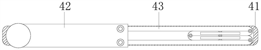 A hand-held drilling machine using a cross structure to prevent crookedness