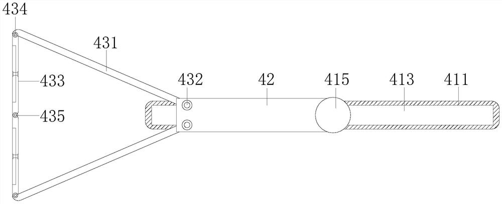 A hand-held drilling machine using a cross structure to prevent crookedness