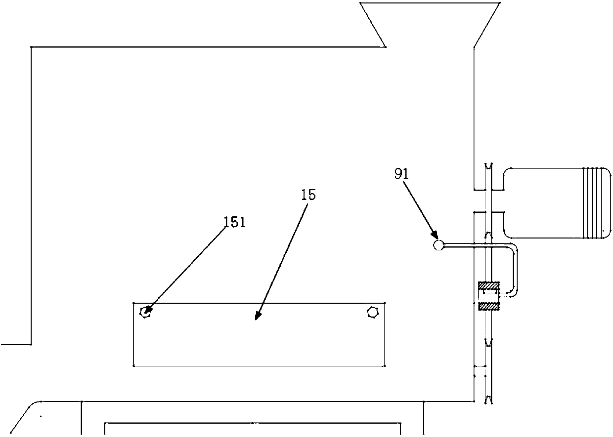 Cement soil stirring device easy to disassemble and assemble