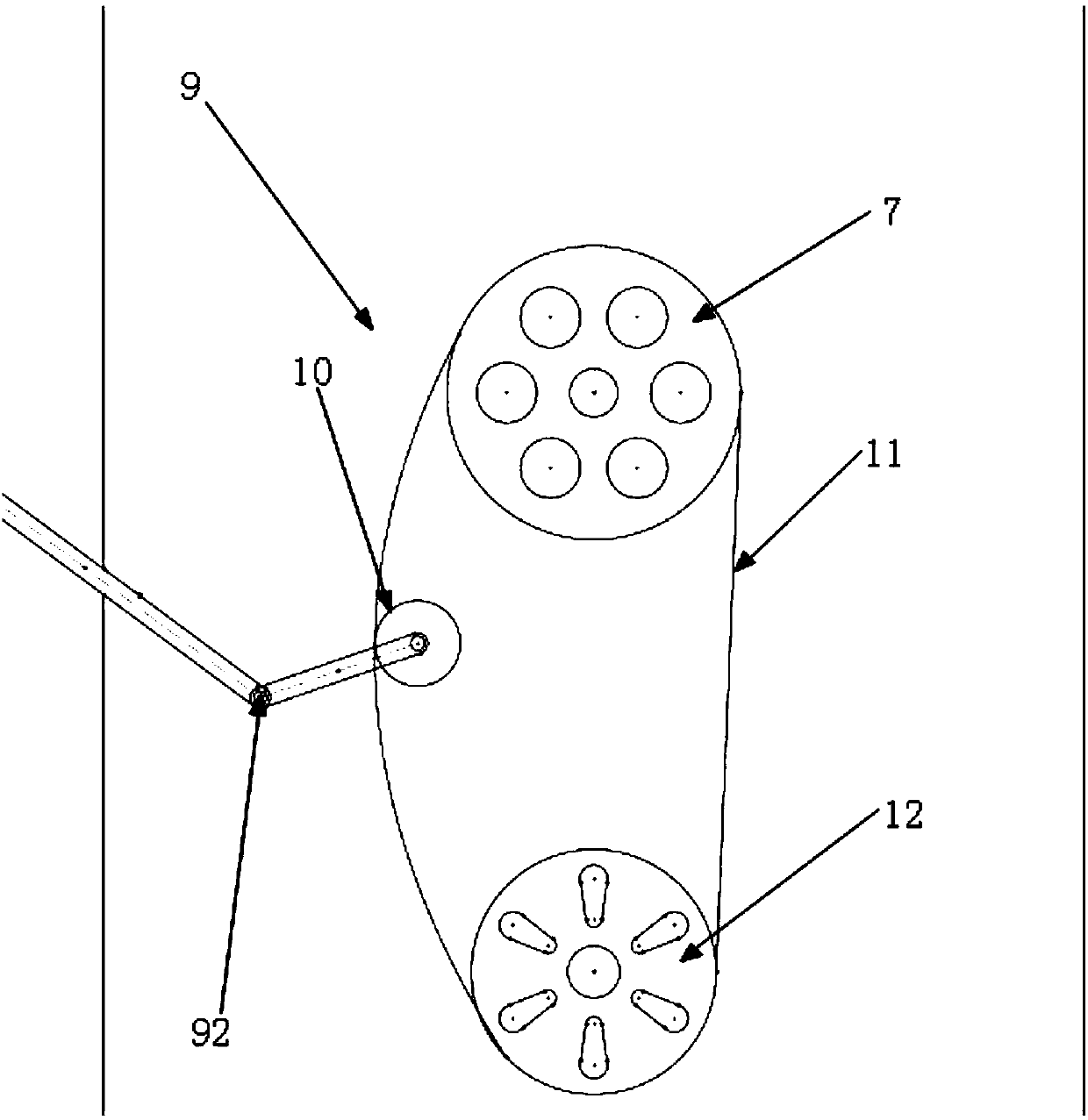 Cement soil stirring device easy to disassemble and assemble