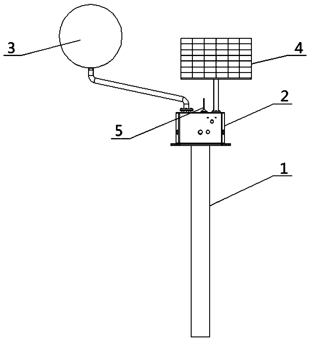 Highway temporary parking warning device and installation and running method