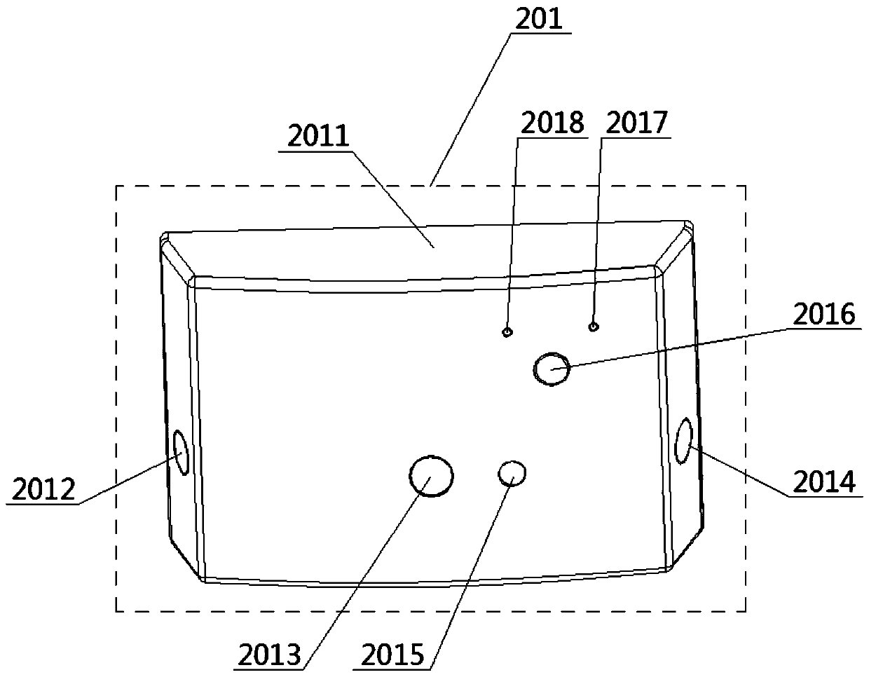 Highway temporary parking warning device and installation and running method